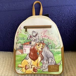 Loungefly x Disney Lady & the Tramp sketch mini backpack